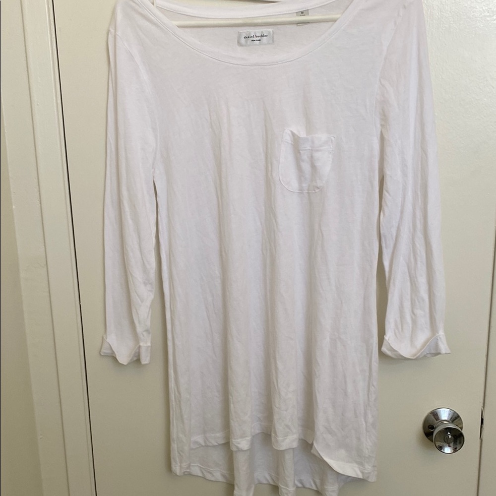 Daniel Buchler White Pima cotton Women's sleepTop